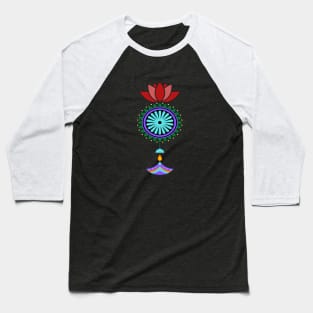 Pendant spiritual with lotus flower Baseball T-Shirt